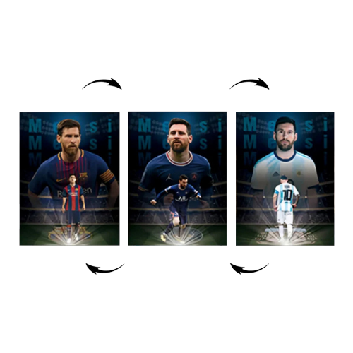 Poster 3D Lionel Messi