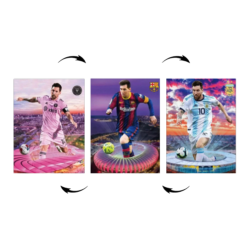 Poster 3D Lionel Messi