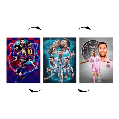 Poster 3D Lionel Messi
