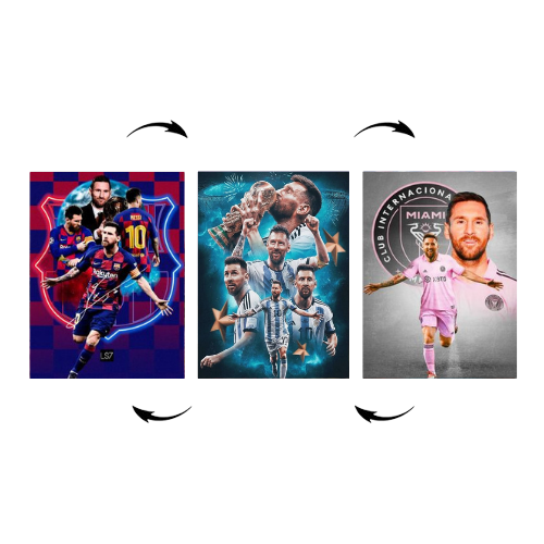 Poster 3D Lionel Messi